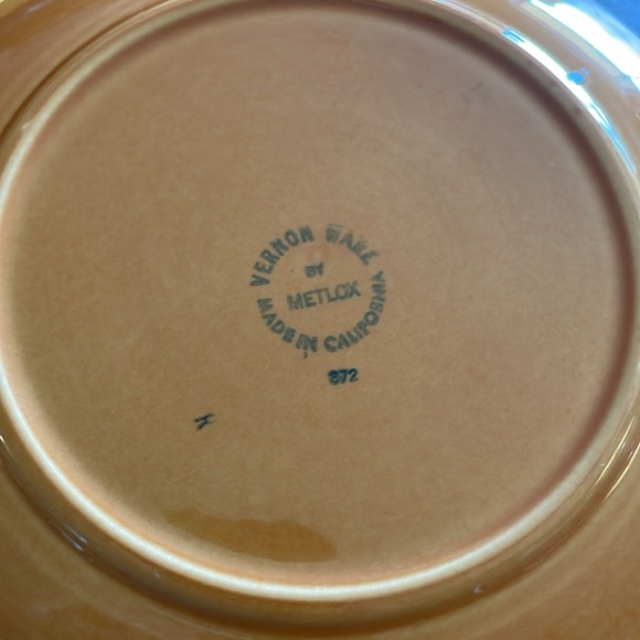 Four Metlox Vernon Ware Margarita Daisy Salad Plates - Picture 2 of 6